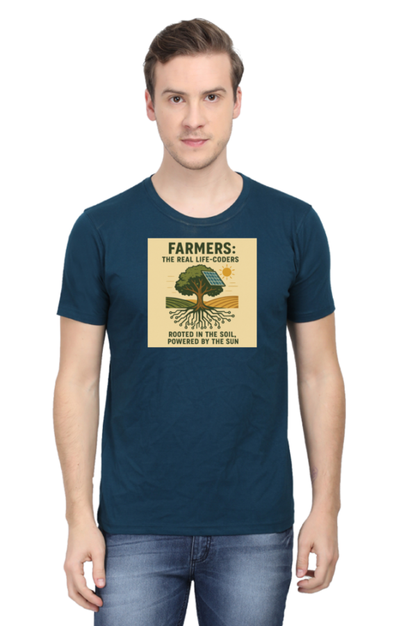 591745395380 Farmers: The Real Live Coders T-Shirt