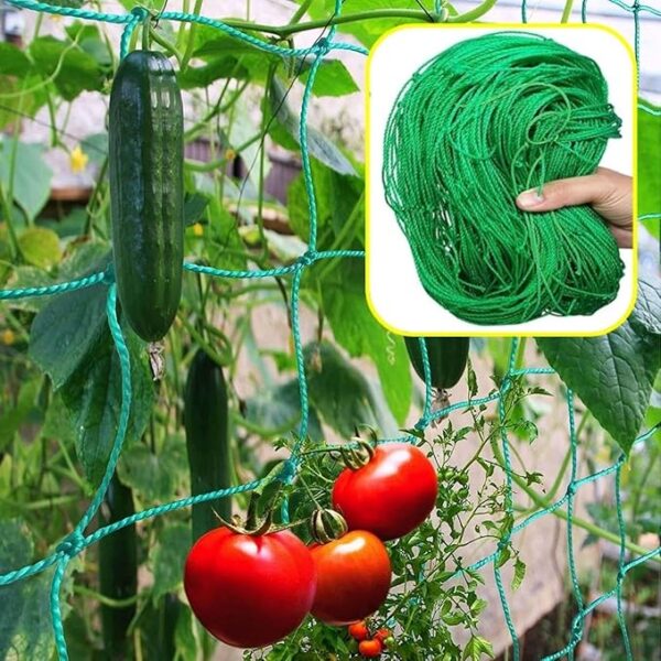 71N6tAnrdvL. SX679 ecofynd Garden Trellis Netting for Climbing Plants Outdoor, 6x3 ft Plant Creeper Net for Cucumber, Tomato, Supporting Net with 4x4 Inch Mesh